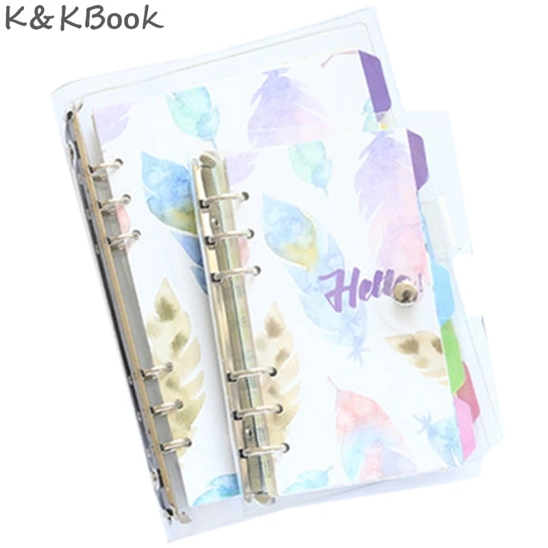 K & KBOOK KK201 Kawaii блокнот из ПВХ дневник с прозрачной обложкой спиральный для записей
