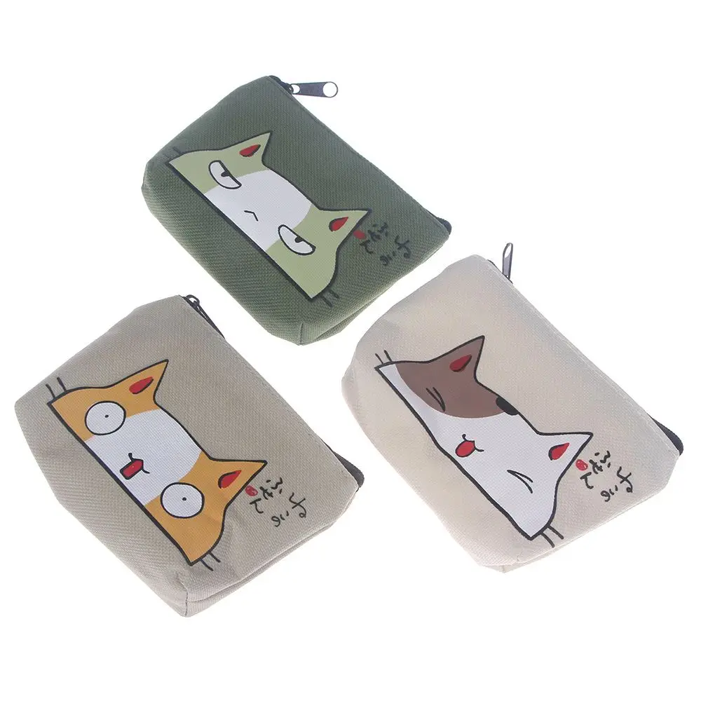 Кошельки для монет с кошкой, женские кошельки, маленькие милые Мультяшные животные, держатель для карт, сумка для ключей, сумки для денег для девочек, дамские сумочки для детей