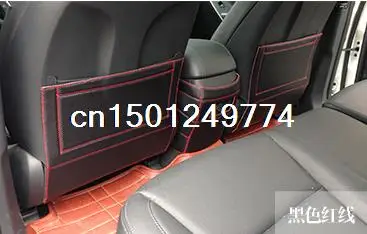 Белый Кожаные аксессуары для автомобиля, детские автомобильные защитные чехлы на заднюю часть сиденья для toyota crown s180 2003 2004 2005 2006 2007 2008 - Название цвета: Белый