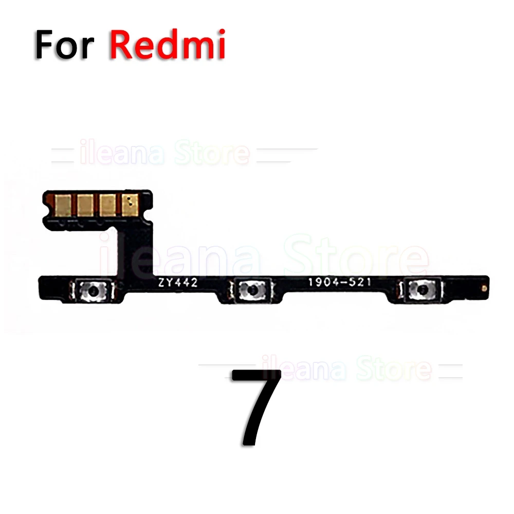 Кнопка включения и выключения звука гибкий кабель для Xiaomi Redmi Note 3 4 4x5 5A 6 6A Plus Pro power Flex - Цвет: For Redmi 7