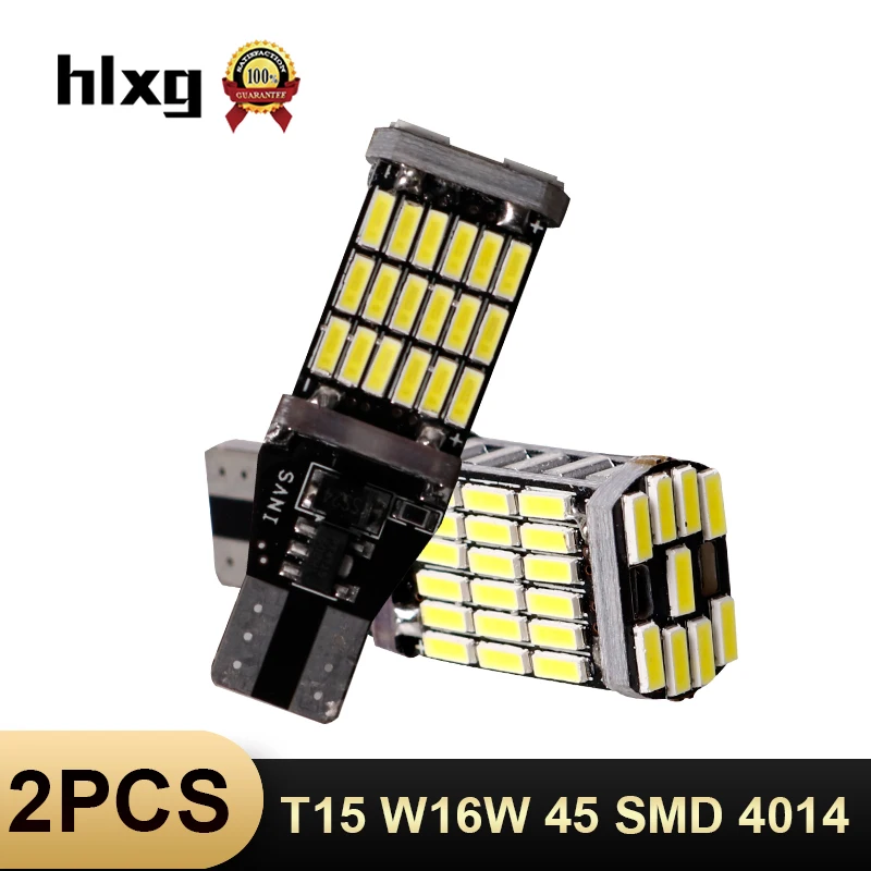 HLXG 2x T15 921 912 W16W парковочная SMD DC лампа с поворотным сигналом резервная обратная