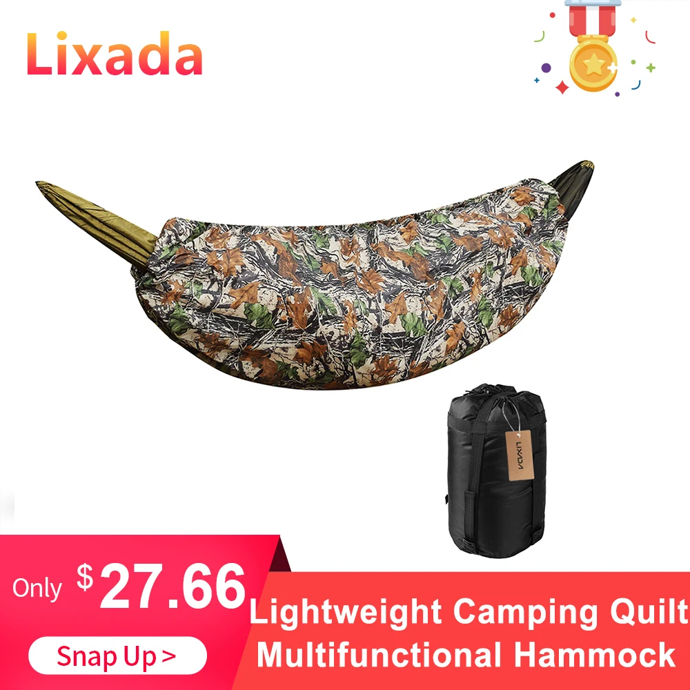 

Lixada Outdoor Multifunctional Hammock Underquilt Lightweight Camping Quilt Packable Full Length Under Blanket Sleeping Bag
