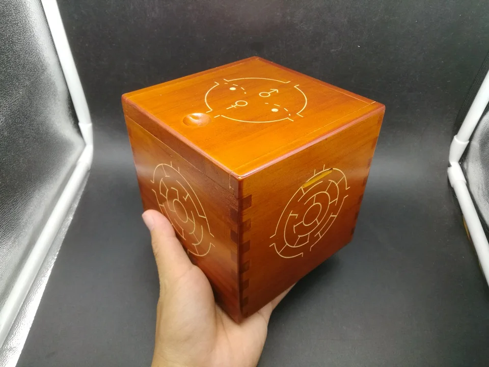Деревянная жесткая головоломка, коробка, сложная 3D лабиринт, головоломка, игра, игрушка, новинка, монета, копилка, подарок для детей