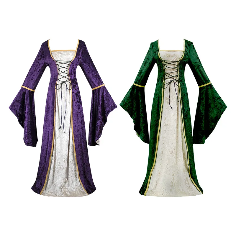Женский маскарадный костюм средневековой девушки косплей платье костюмы на