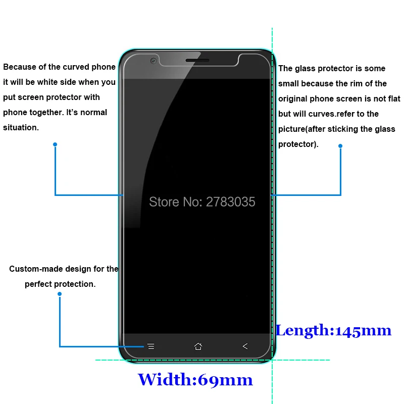 10 шт./лот для Blackview E7 E7s 5 дюйма Новинка 0 26 мм ультратонкое прозрачное закаленное