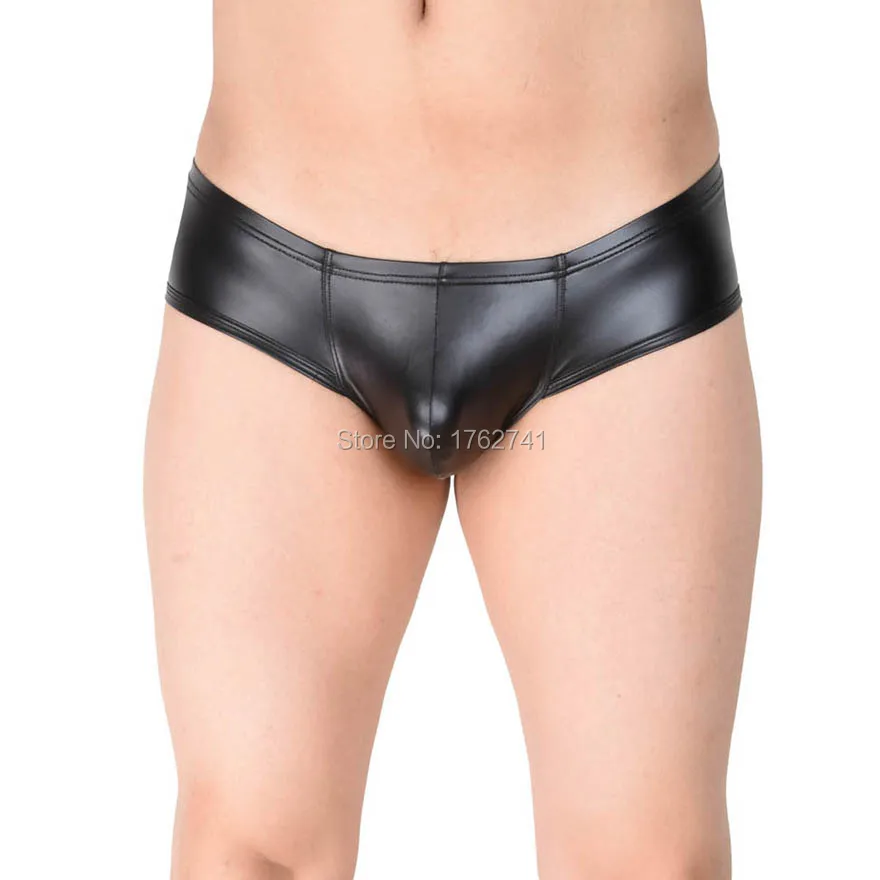 Мужские Микро боксеры кожаные нижнее белье дерзкие боксеры|boxer leather|boxer underwearleather