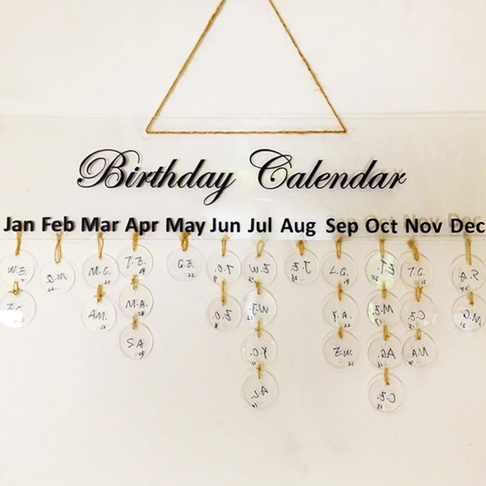 Funlife высококлассные сделай сам Семейный календарь открытка на день рождения