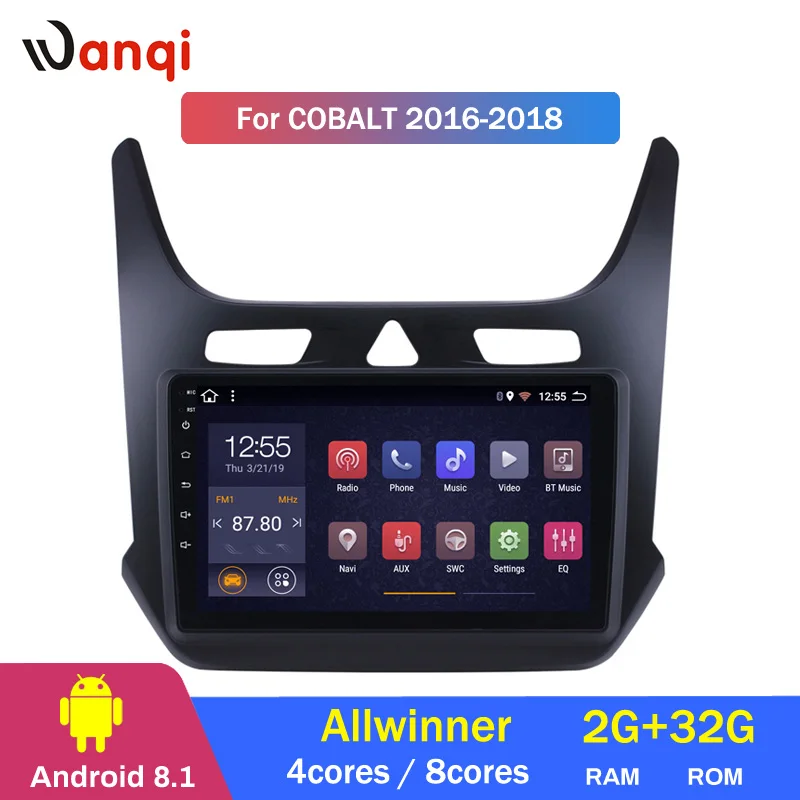 2G ram 32G rom Android 8,1 9 дюймов сенсорный экран GPS навигация Радио для Chevrolet cobalt