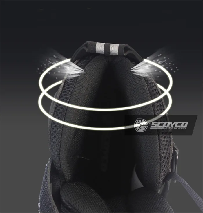 SCOYCO MBT015 Moto Racing кожаные мотоциклетные ботинки обувь для езды на мотоцикле Спорт дорога Скорость Профессиональный Botas для мужчин и женщин черный