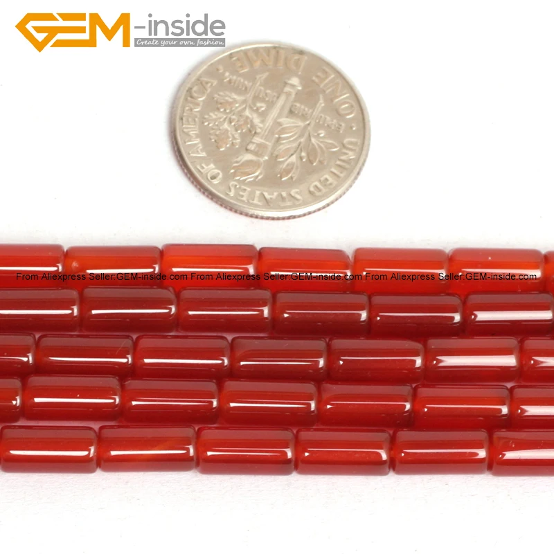Жемчужный цилиндрический колоннар красные Агаты каменная колонна бусины для