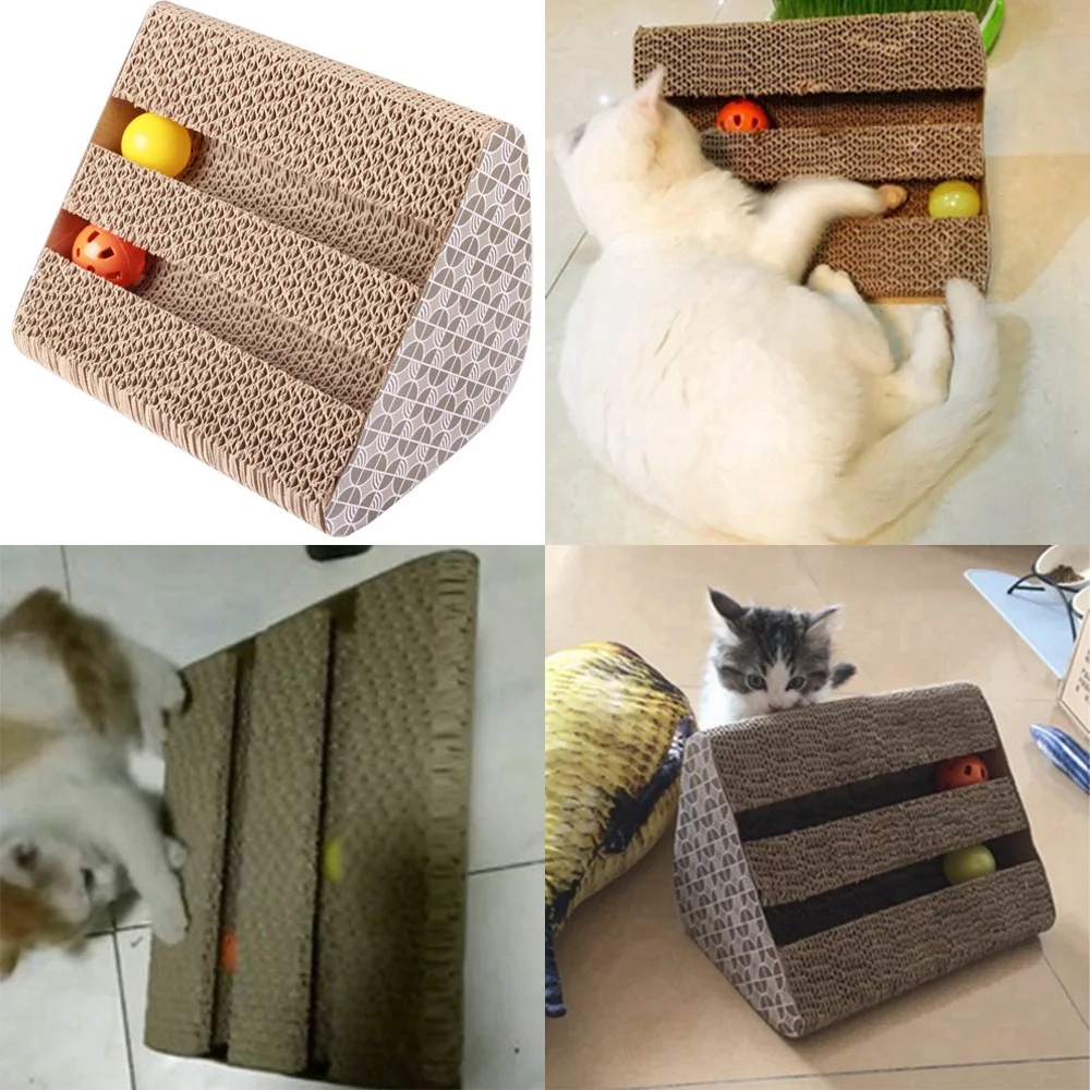 Когтеточка для кошек Sisal с колокольчиками гофрированный коготь прочный скребок