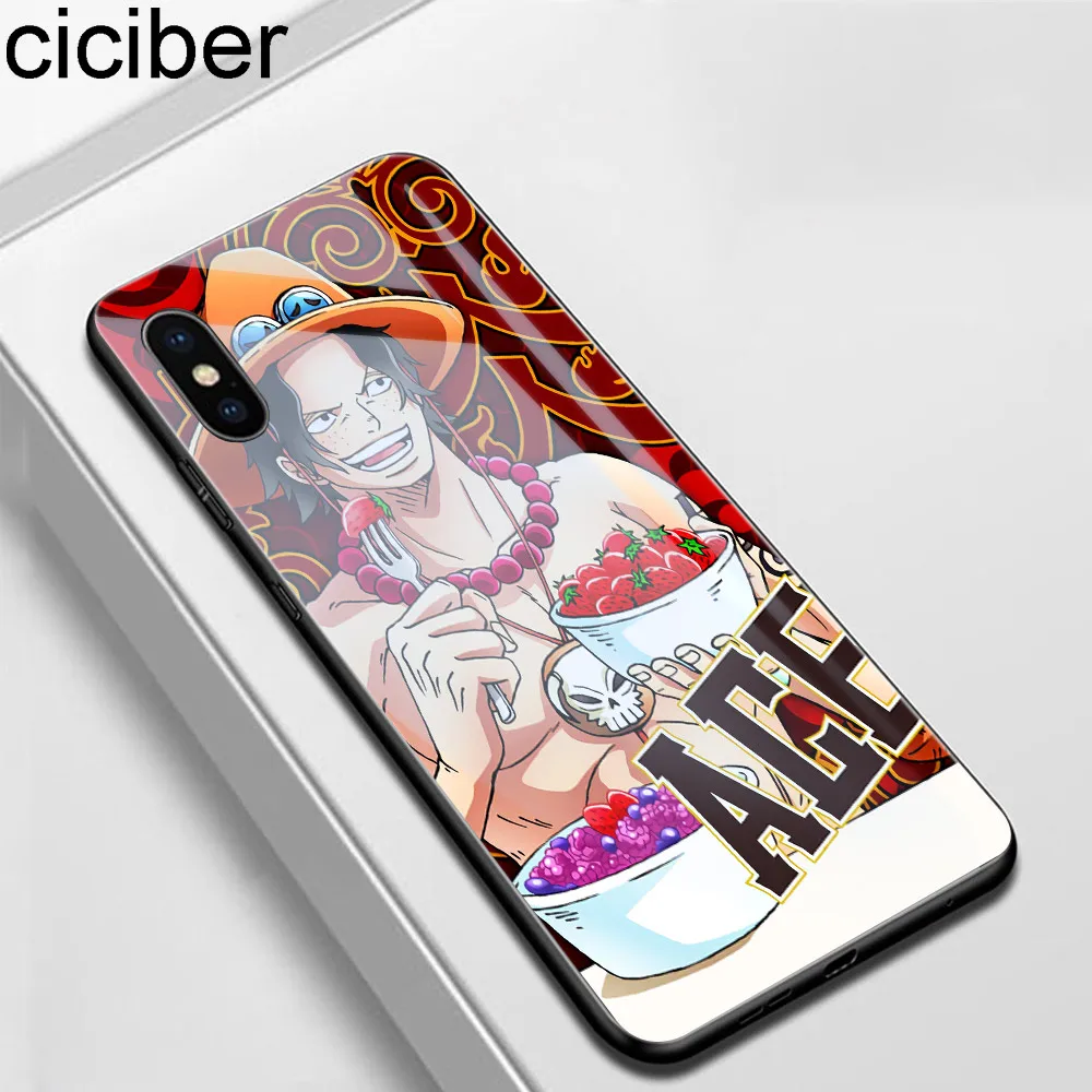 Ciciber цельный чехол для телефона Luffy iphone 11 Pro Max X XR XS макс. закаленное стекло Чехлы 7 8