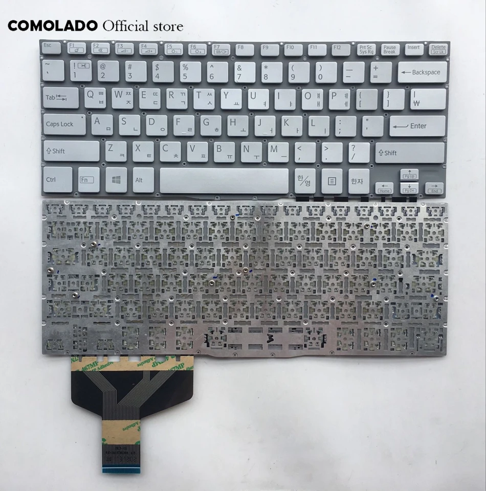 KR Корейская клавиатура для Sony VAIO Fit 13 13A 13N SVF13 SVF13A SVF13N Серебряная раскладная