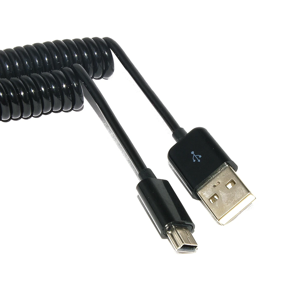 

Details About Spring Coiled USB 2.0 Male to Mini USB Data Sync Charger Cable