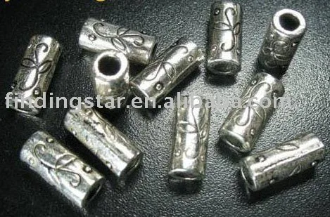 Бесплатная доставка 180 шт тибетские серебряные цветочные цилиндрические