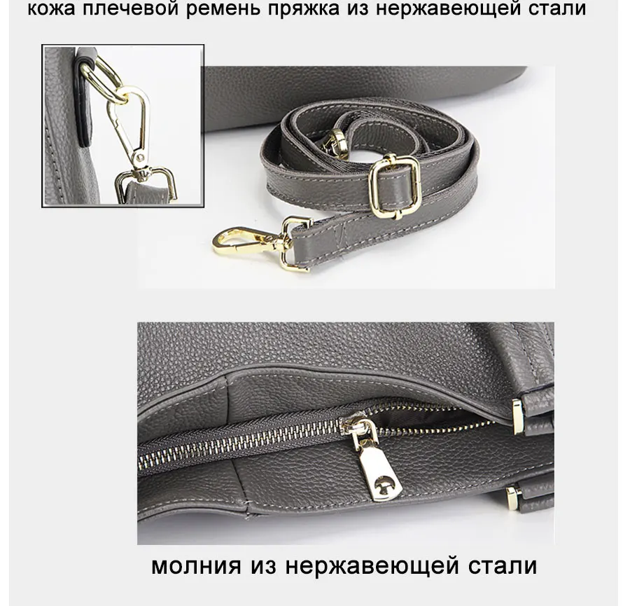 Zency Новое поступление Женская сумка через плечо с рисунком личи натуральная кожа европейский и американский стиль Женская сумка-мессенджер