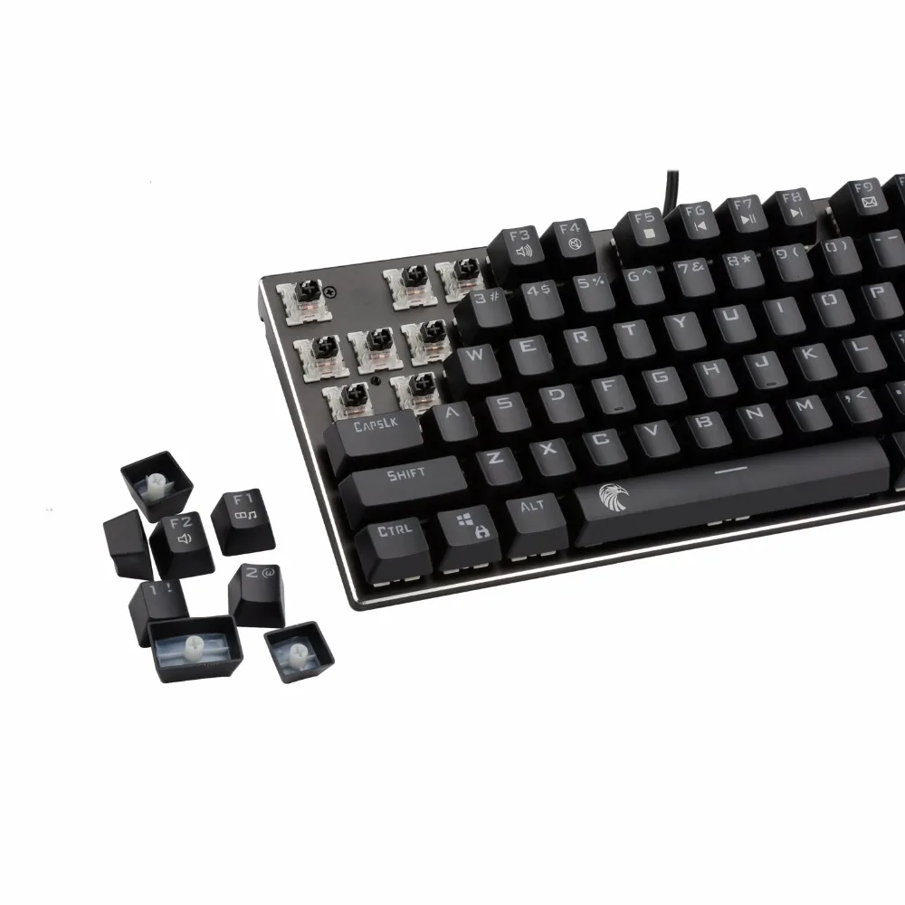 Механическая клавиатура TKL линейные черные переключатели 81 клавиша RGB