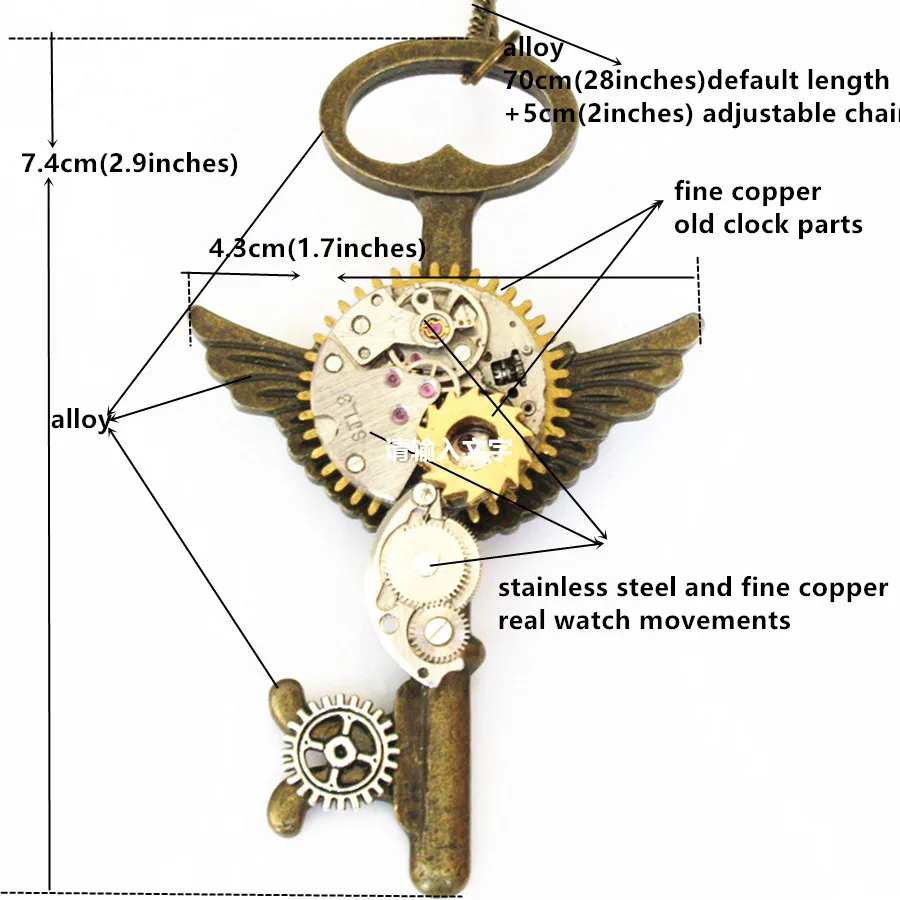 Металлическая брошь для часов в стиле стимпанк готика панк рок|jewelry pendant|jewelry