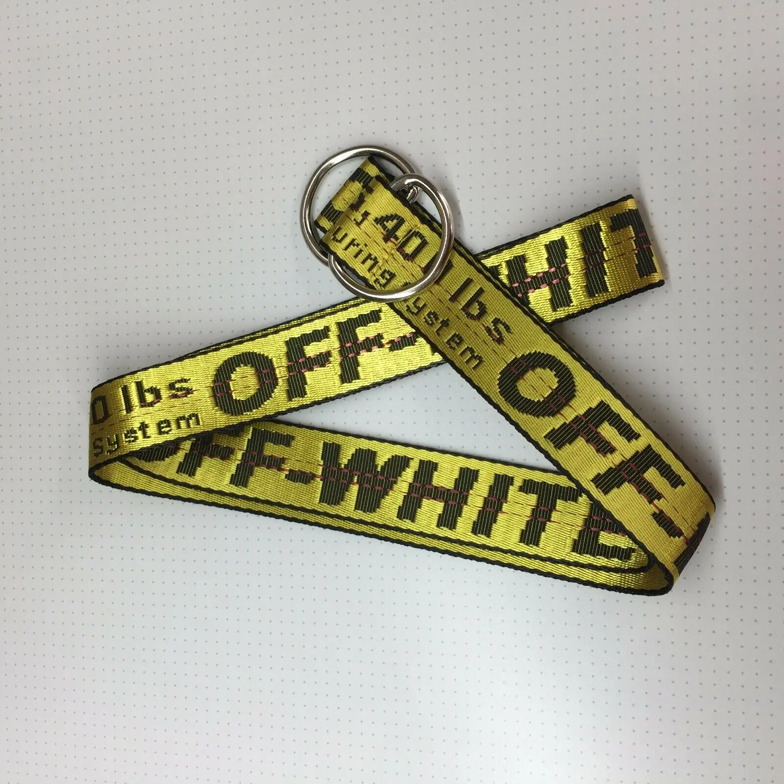 Off-White-Yellow-Belt-Gosha-Rubchinskiy-Length-Size-S-2XL-for-100cm-200cm эскиз 1 бело-желтый-пояс-Гоша-Рубчинский