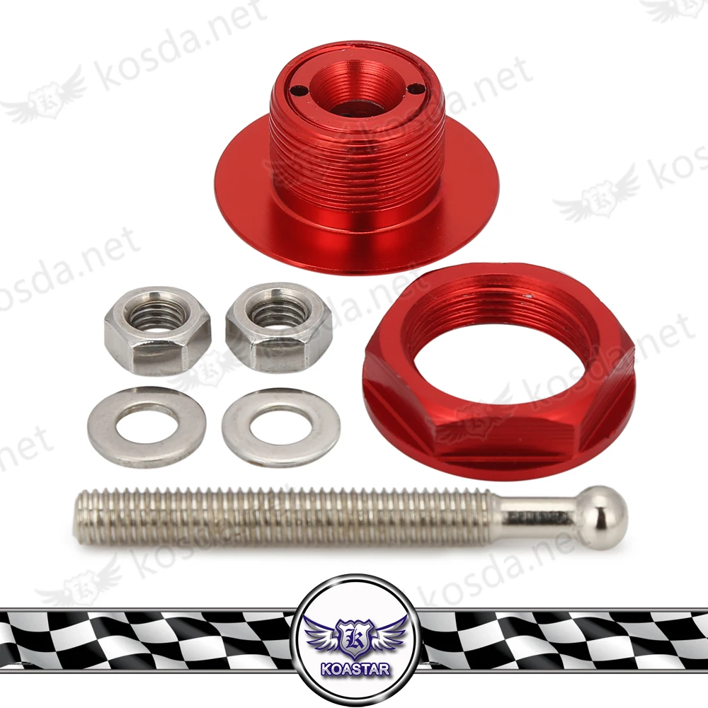 Universal Push Button Billet Hood Pins Lock Clip Kit JDM Style Car Quick | Body Kits