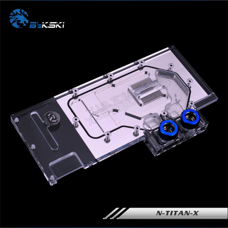 Bykski N TITAN X полное покрытие графическая карта водяного охлаждения блок RGB/RBW для