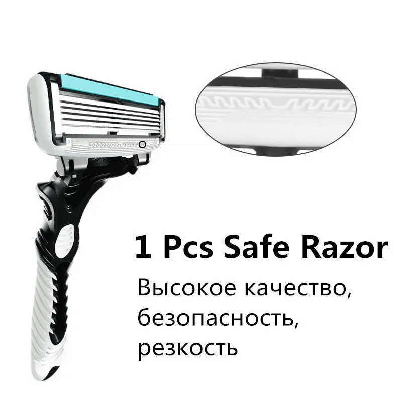 Точилка для лезвия бритвы для мужчин, долговечная бритва Balde Edge Premium, легкая чистка, беспроблемный безопасный крем для бритья - Цвет: 1 Pcs Safety Razor