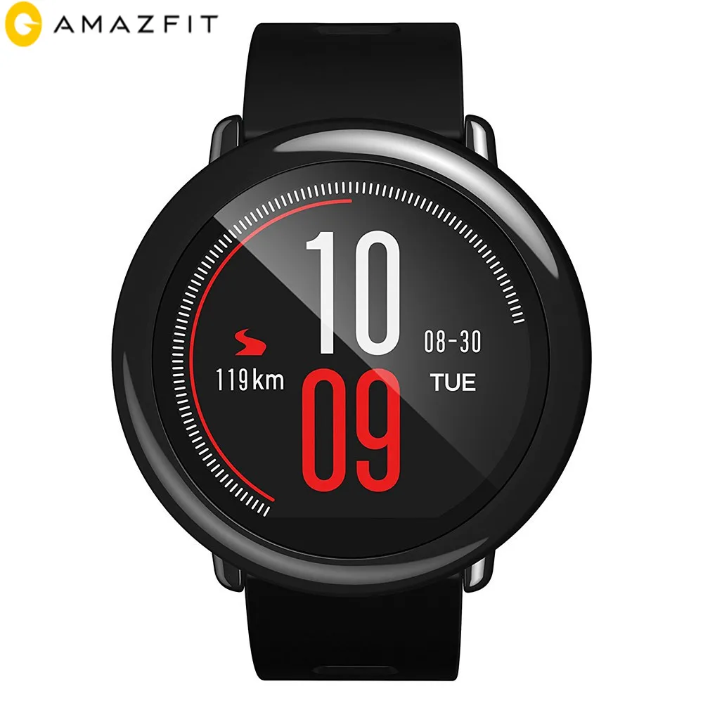 Черный Оригинальная английская версия Xiaomi Huami Amazfit Pace с gps Bluetooth 4G/WiFi Android/iOS водонепроницаемые спортивные умные часы для бега - Цвет: Черный