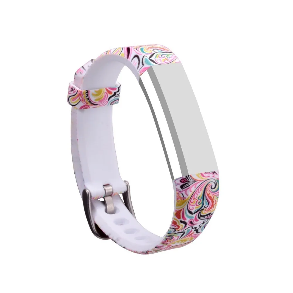 Fitbit Alta HR замена эластомерных полос, цветок фотопечати резиновый ремешок на запястье, Браслет аксессуар для Fitbit Alta