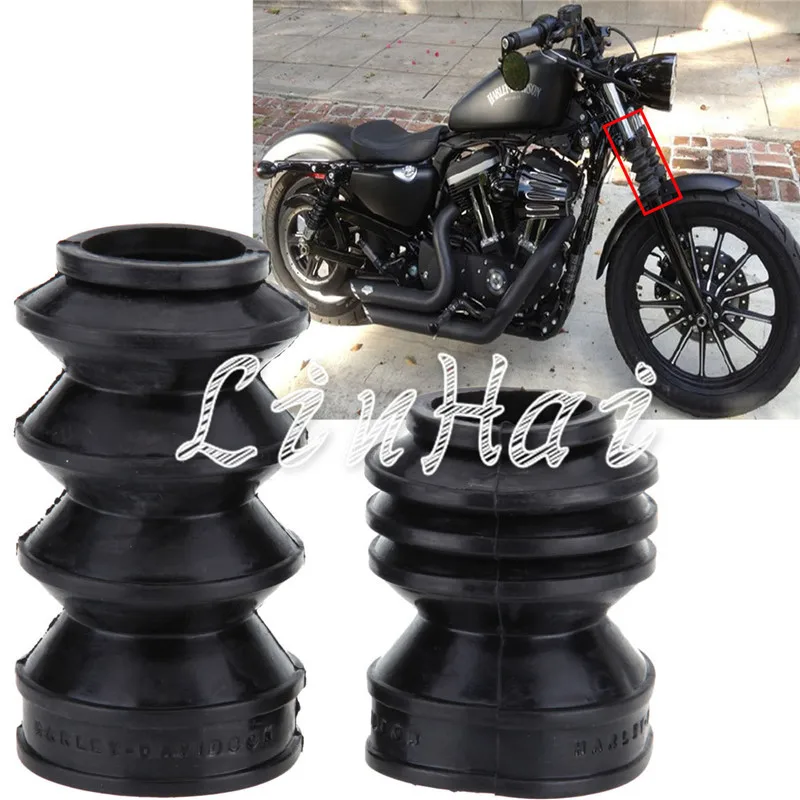 39 мм резиновые гетры для передней вилки чехлы ботинок подходят Harley XL883 Sporster 1200 |