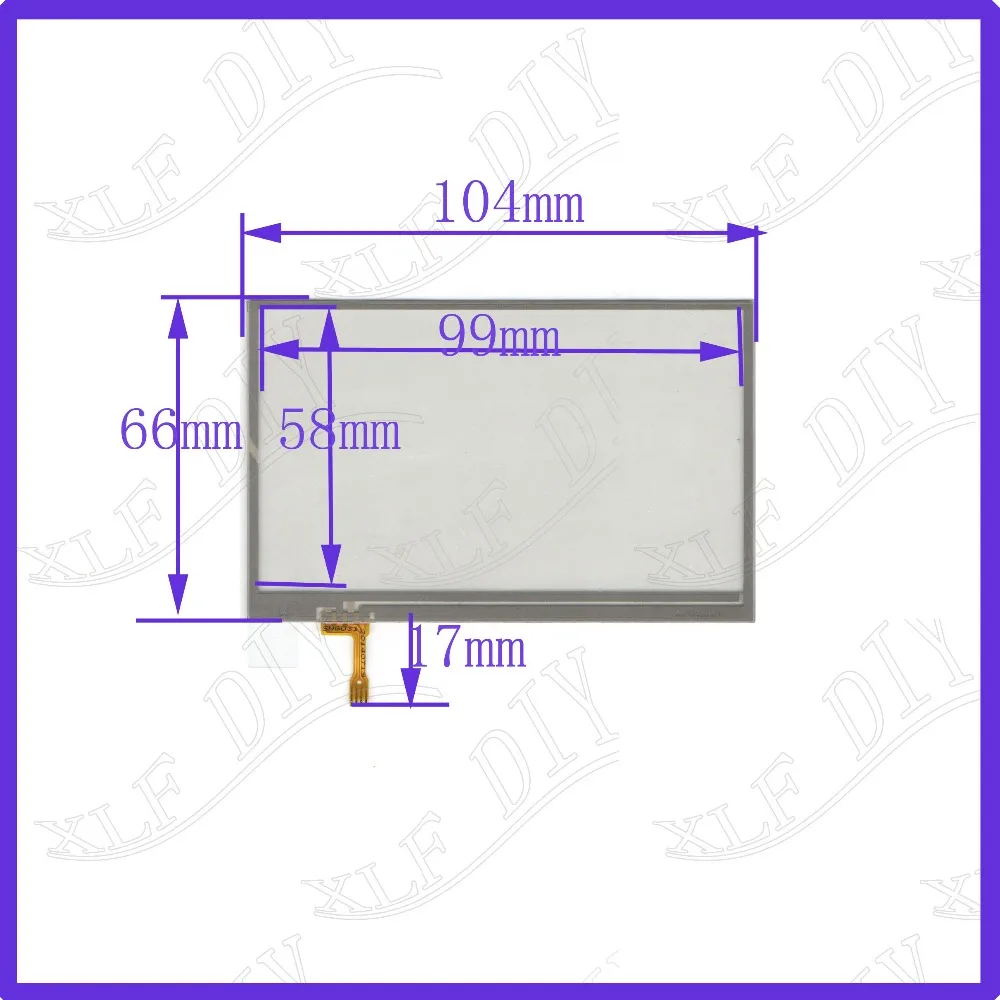 ZhiYuSun AK 3323 4.3inch  104mm*66mm  4 line touch screen panel 104*66 Sensor glass this is compatible