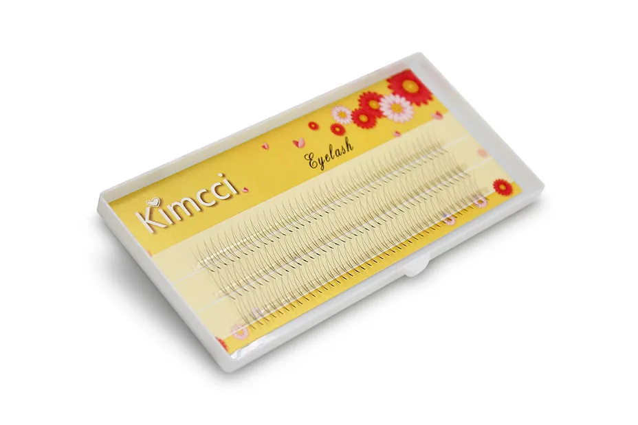 Kimcci, большая емкость, 120 пряди, 2D, для наращивания ресниц, толщина 0,07 мм, настоящая норковая полоска, ресницы, индивидуальные ресницы, натуральный стиль