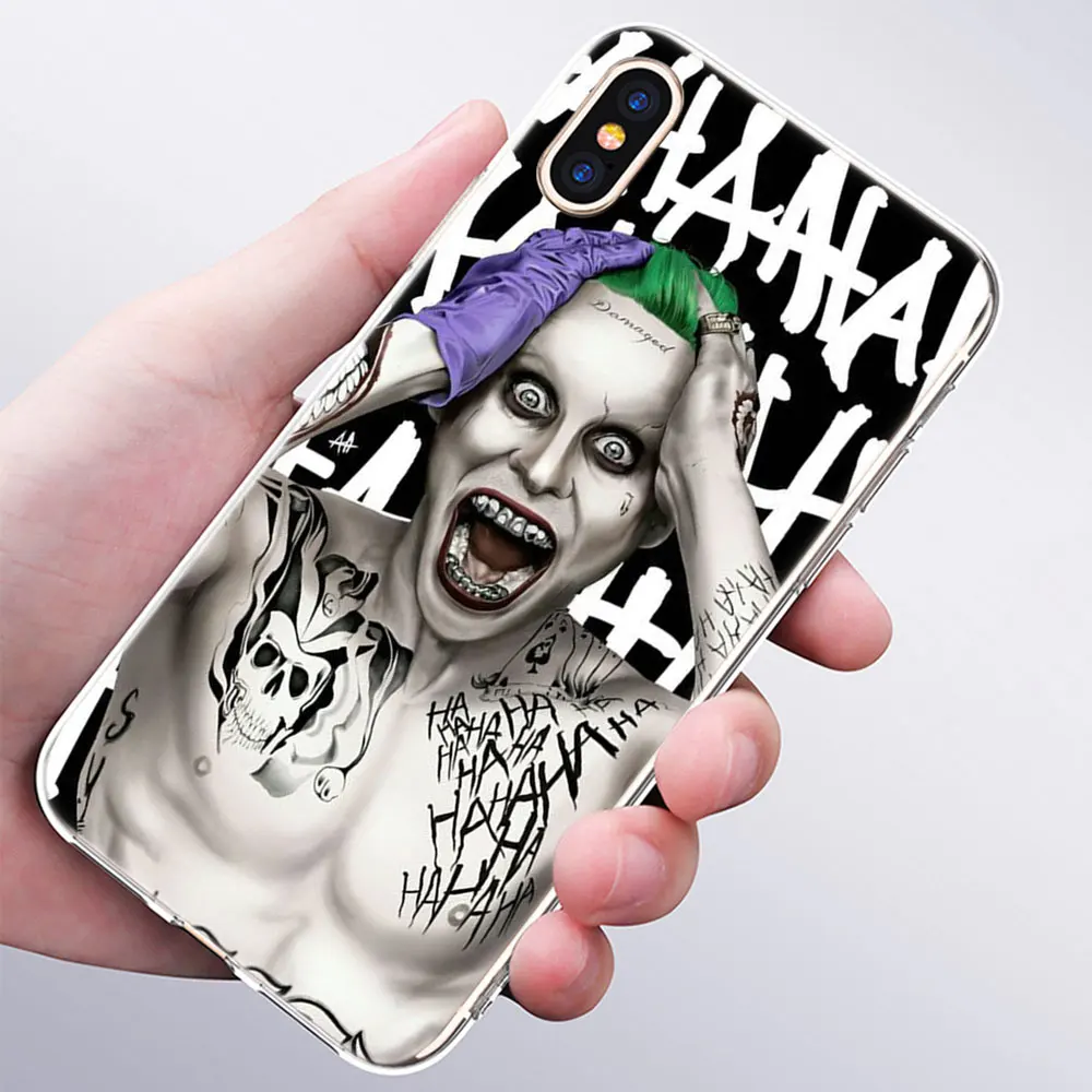 005 Горячий Джокер Харли Quin Мягкий силиконовый прозрачный чехол для Apple iPhone 11 Pro XS MAX XR X 7 8 Plus 6 6s Plus 5 5C 5S SE TPU чехол - Цвет: 005