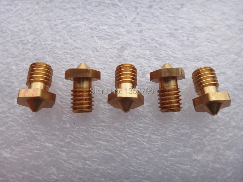 Оптовая продажа 20 шт./лот Металлическая насадка для 3D принтера M6 Резьбовая 0 2 мм/0 3