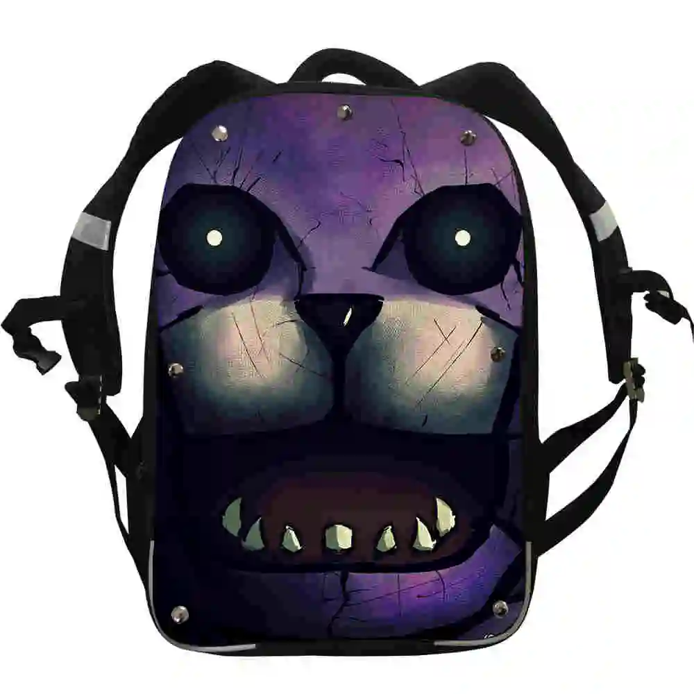 FNAF аниме-рюкзаки животные волк галактика UT Фредди сумки Чика; Фокси мальчиков девочек подростков школьные сумки Mochila коробка ланч Карандаш Чехол - Цвет: C