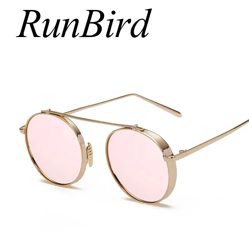 RunBird мужские солнцезащитные очки в стиле стимпанк Солнцезащитные для вождения