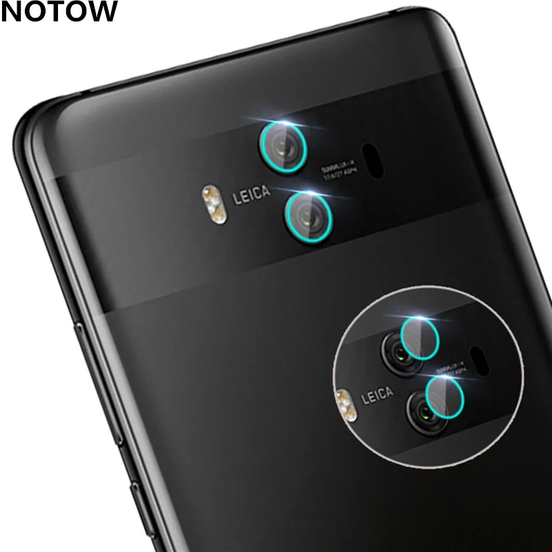 

NOTOW 1Set/2Pcs flexible Rear Transparent Back Camera Lens Tempered Glass Film Protector Case For Huawei Mate10 10Pro /Honor 7X