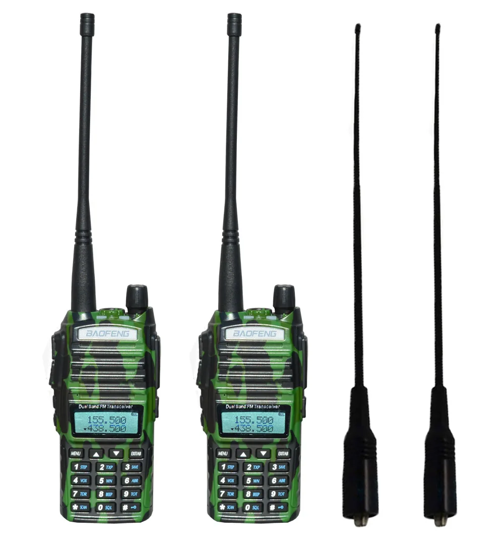 cam add771 2 шт./компл. Портативный двух-передающая радиоустановка UV 82 Dual PTT радио BaoFeng UV-82 двухдиапазонный двухстороннее радио приемопередатчик+ 771 антенна - Цвет: cam add771