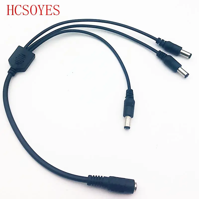 DC Power 1 гнездовой к 2 3 4 5 6 8 Штекерный адаптер Сплиттер соединительный кабель мм * 12