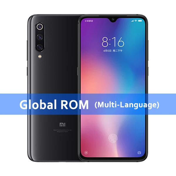Global ROM Black Global rom Xiaomi mi 9 mi 9 6 GB 128 GB телефон Snapdragon 855 Octa Core 6,3" 48MP Тройная камера в дисплее отпечатков пальцев мобильный телефон - Цвет: Global ROM Black