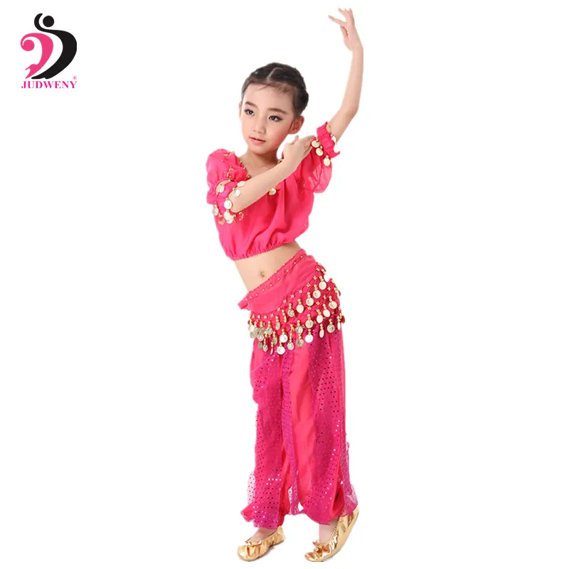 Bellydance Children Costume Belly Dance Costumes Set for Kids Dancing Girls Bollywood Indian Performance Cloth | Тематическая