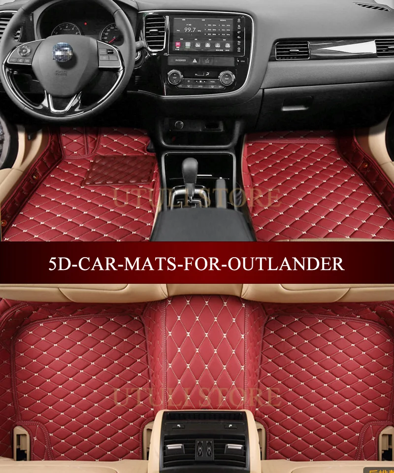 

Leather Car floor mats for Ford-Mustang 2011-2017 3D custom fit car styling all weather carpet floor liners foot mats
