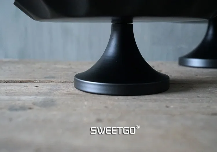 SWEETGO " /6"/" металлический торт стенд черный цвет кекс пластина Инструменты для торта поднос для парфюмерии конфеты бар аксессуар для украшения дома