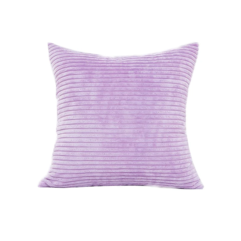 Квадратная Вельветовая однотонная Мягкая Наволочка для подушки 45 см современное