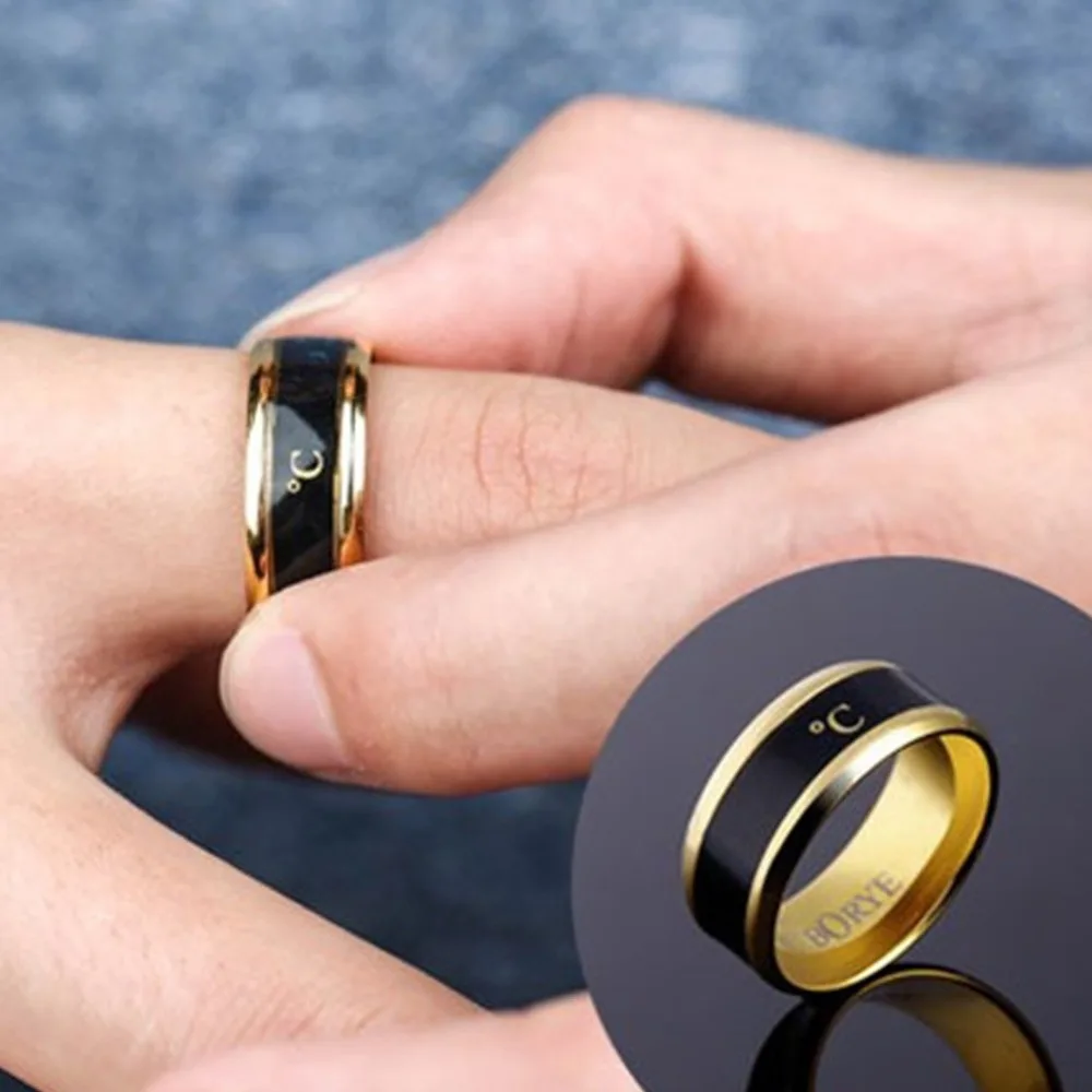 Multifunctional Waterproof Temperature Sense Intelligent Smart Ring Finger Wear Changing Color | Украшения и аксессуары