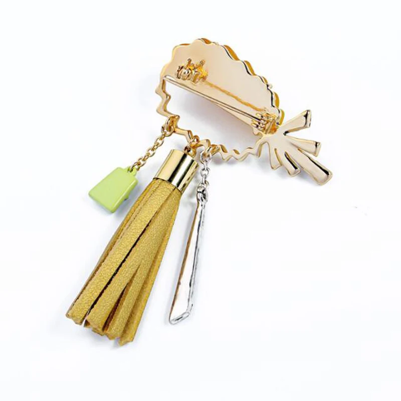 Синяя птица слезы Модные женские броши Творческий Ананас бахромой брошь