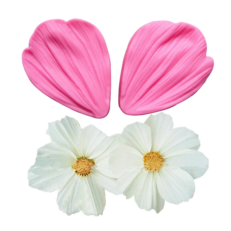 

Chrysanthemum Flower Petals Shape Silicone Mold Fondant Chocolate cake tools Baking Cookie Moulds Decorating Molds F0681