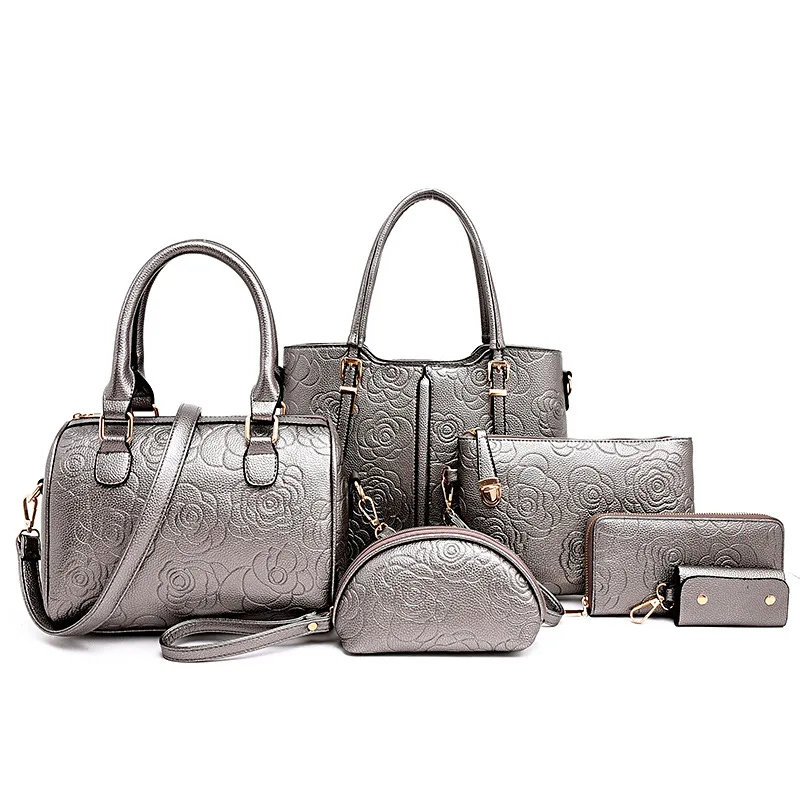 2019 new European and American fashion embossing Compound bag handbags High capacity shoulder bags handbag bolsa feminina | Багаж и сумки