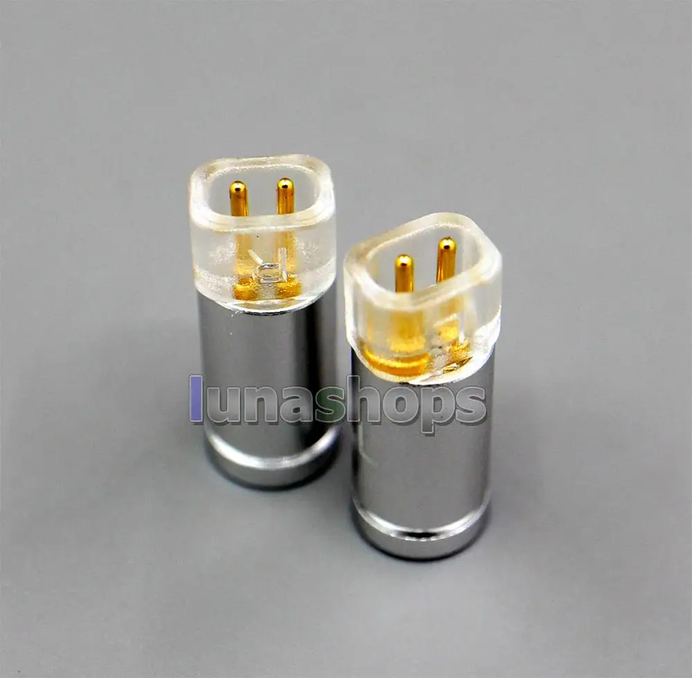 Серебристый Наушники штырьковыми разъемами разъем для UE11 UE18 pro QDC Gemini-S Anole V3-C V3-S V6-C LN006387 - Цвет: Серебристый