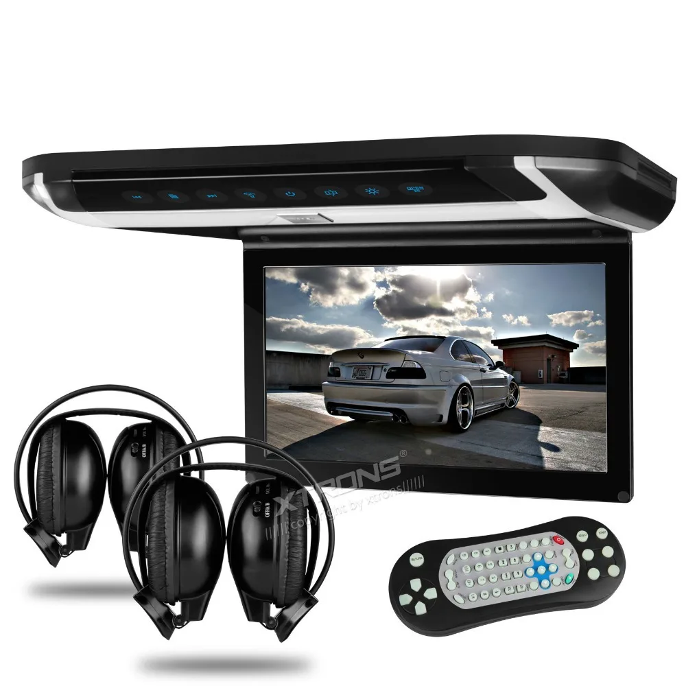 Xtrons 10 1 дюймовый HD цифровой TFT монитор крыши автомобиля DVD автомобильный с