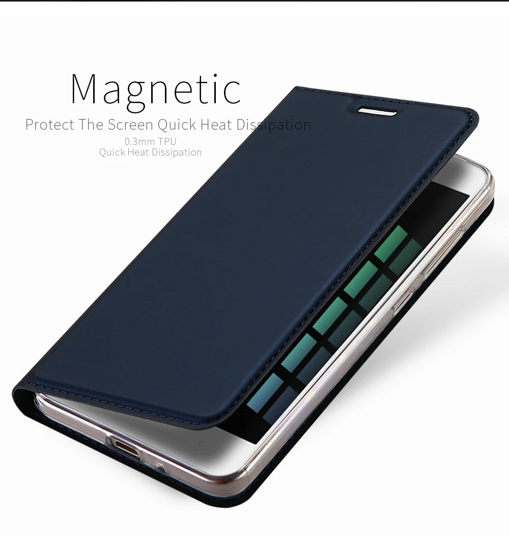 Dux DUCIS откидная крышка для Xiaomi Redmi 4A чехол люкс PU кожа Слот для карты Стенд Coque бизнес эксклюзивная модная чехол для Redmi 4A